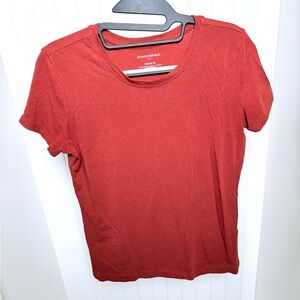 Banana Republic Crew Neck T-Shirt Red Orange